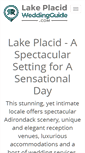 Mobile Screenshot of lakeplacidweddingguide.com